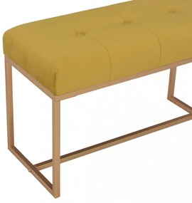 mustársárga bársonypad 80 cm