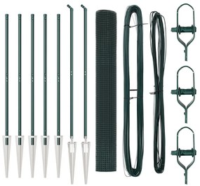 Hegesztett Drótkerítés 7 Tüskés Posta Zöld 1.4x10 m Acél