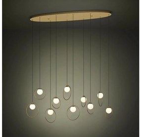 Eglo 390347 - LED Dimmelhető csillár zsinóron PORTOCOLOM 10xLED/3W/230V arany