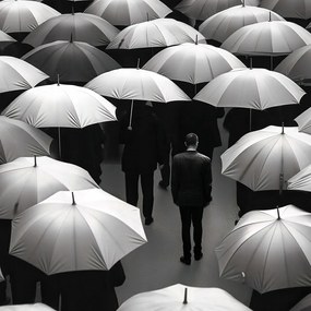 Poszter 50x50cm Magány a tömegben