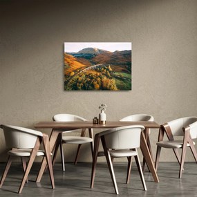Híd képe a skót völgyben (üvegen) (70x50 cm)