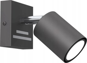 Mennyezeti fali lámpa reflektor állítható sötét szürke króm Luminex