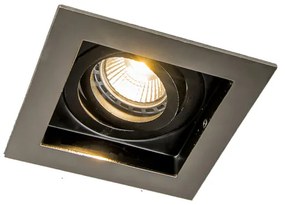 Okos süllyesztett spotlámpa acél, Wifi GU10 fényforrással - Carree