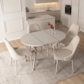 Kihúzható étkezőasztal 80–160 cm méretben, kasmír színben DORIAN