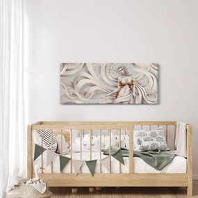 Az istennő képe virágmotívummal (120x50 cm)
