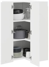 Függő szekrény polcokkal Riga Fehér 57 x 57 x 100 cm Faanyag