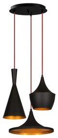 Elmas Drop fekete fĂŒggĆlĂĄmpa 3 izzĂłval - Opviq lights