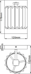 Quoizel Divine QZ-DIVINE1-PC-BATH Fali lámpa 1x3.5W/G9 IP44