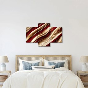 Kép - Arany - fehér textúra (90x60 cm)