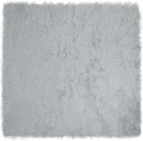 vidaXL Műgyapjú Szőnyeg Tafalla Szürke 160 x 160 cm Poliészter