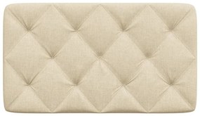 krémszínű szövet fejtámla párna 90 cm