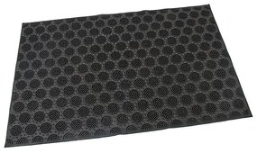 Gumi tisztítószőnyeg Körök 40 x 60 x 0,7 cm, fekete
