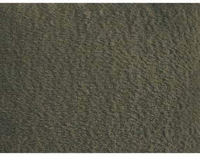 Khaki buklé kinyitható-tárolóhelyes sarokkanapé (bal oldali-heverő résszel) Roxelane – Bobochic Paris