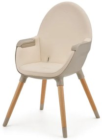 KINDERKRAFT - Gyermek étkezőszék 2v1 FINI2 bükkfa/bézs