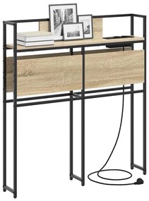 Tároló fejtámla polcokkal tárolóval sonoma tölgy 100 cm Faanyag