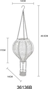 Globo 36136B - LED Függesztett napelemes dekoráció 20xLED/0,5W/3V IP44 Repülő léggömb