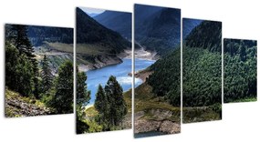 Kép - folyó, a, hegyek között (150x70cm)