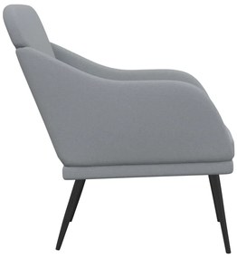Világosszürke szövetfotel 63 x 76 x 80 cm