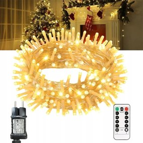 KarĂĄcsonyfa FĂ©nyfĂŒzĂ©r FehĂ©r Meleg 350 Led 8 ĂzemmĂłd KĂŒltĂ©ri/beltĂ©ri 35 MĂ©ter KarĂĄcsonyfĂĄra