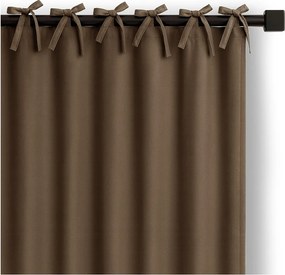 Barna dimout (részleges sötétítő) függöny 140x250 cm Carli Tie – Restilo
