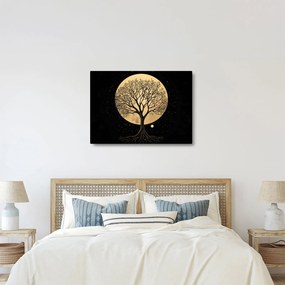 Kép – Fa arany teliholdban I. (70x50 cm)