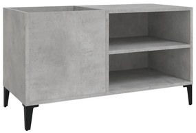 betonszürke szerelt fa hanglemezszekrény 84,5x38x48 cm