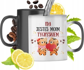 Mágikus bögre Ida-nak matt fekete, fényképes nyomtatással 330ml