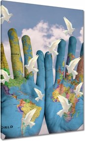 Vászonkép 70x100 Világbéke