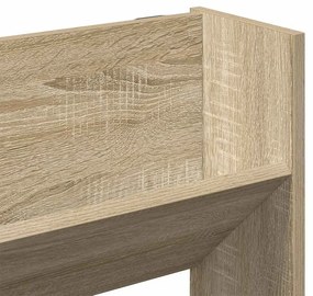 sonoma tölgy színű szerelt fa fali cipősszekrény 80x18x90 cm