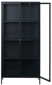 Fekete fém tálalószekrény 90x190 cm Carmel – Unique Furniture