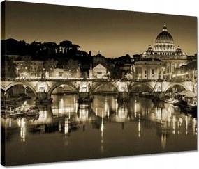 Vászonkép 40x30 Róma Vatikán panoráma