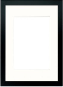 Fekete képkeret 21x29,7 cm passe partout 21x30 (15x21)