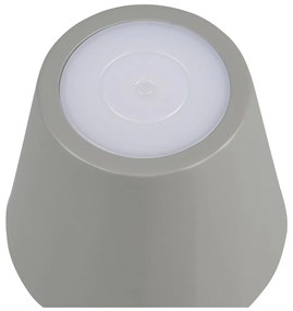 Szürke LED asztali lámpa fém búrával (magasság 21 cm) Diaz – Trio
