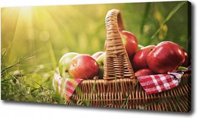 Vászonkép Alma a kosárban 100x70 cm