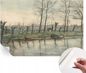 Fotótapéta Öntapadós Dekoratív tapéta Téli táj 104x70 cm