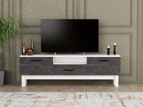 TV asztal/szekrény Tuteku 2 (fehér + fekete) . Akció -30%. 1095380