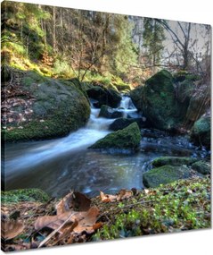 Vászonkép 50x50 Kéz a hegyekben