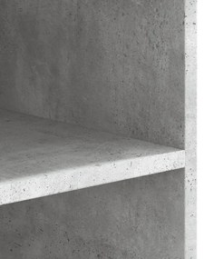 betonszürke szerelt fa faliszekrény 75 x 35 x 60 cm