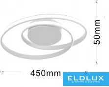 UNIVERSO Mennyezeti lámpa 32w 2560lm 4000K IP20 Fehér ∅450x50mm