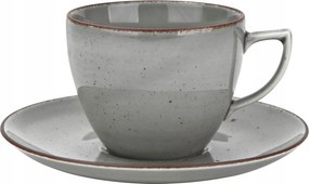 6 db-os 200 ml-es csésze csészealj szett City szürke