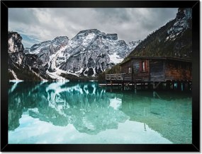 Poszterek keretben 40x30 Fa házikó a hegyekben