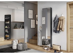 Antracitszürke előszoba szekrény 50x195x18 cm Rotary – Germania