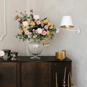 Fali lámpa ARDEN 1xE27/60W/230V fehér/arany