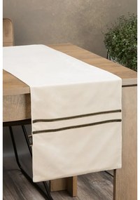 Glen bársony asztali futó krémszín 35x220 cm