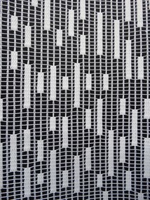 Mg Függöny jacquard fehér Geo 35543 250cm lengyel 0,5m