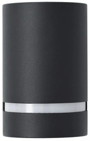 2 db fekete félhenger alakú kültéri fali lámpa 35 W
