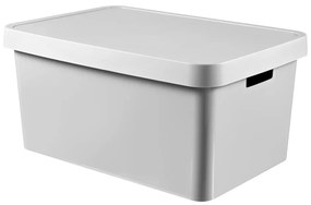 Infinity szürke tárolódoboz fedéllel, 45 l - Curver