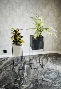 Virágtartó állvány, fekete, MELOI TYP 1