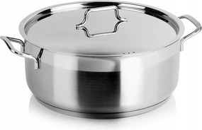 Nagy Fazék Magas Orion Fedővel Rozsdamentes Acél 28CM 7L Prémium