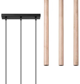 Sollux SL.1267 - Csillár zsinóron PASTELO 3xG9/8W/230V fa